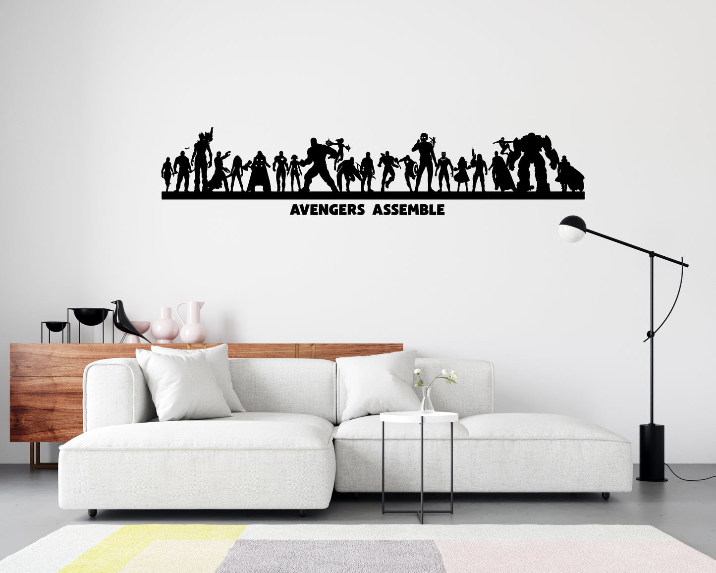 Wooden wall art home decor, Avenger assemble team wall art set, superheroes wall decoration, living room bedroom nursery morden decor