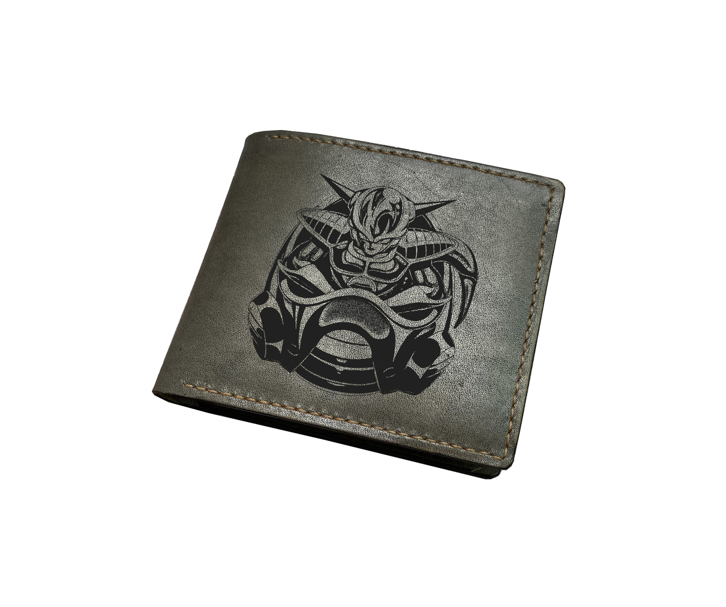 Mayan Corner - Dragon ball characters drawing leather wallet, fan art leather gift for men, wallet for him, leather anniversary present ideas - Master Roshi