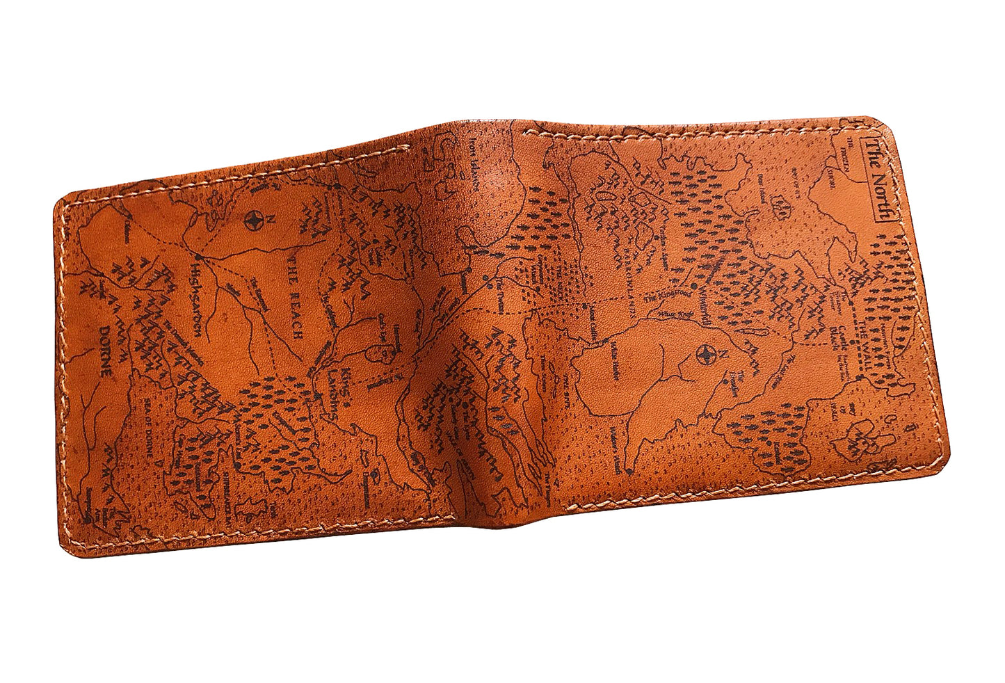 Mayan Corner - Game of Thrones Westeros Essos map men's wallet, men's gift, personalized gift for him, father boyfriend husband anniversary present