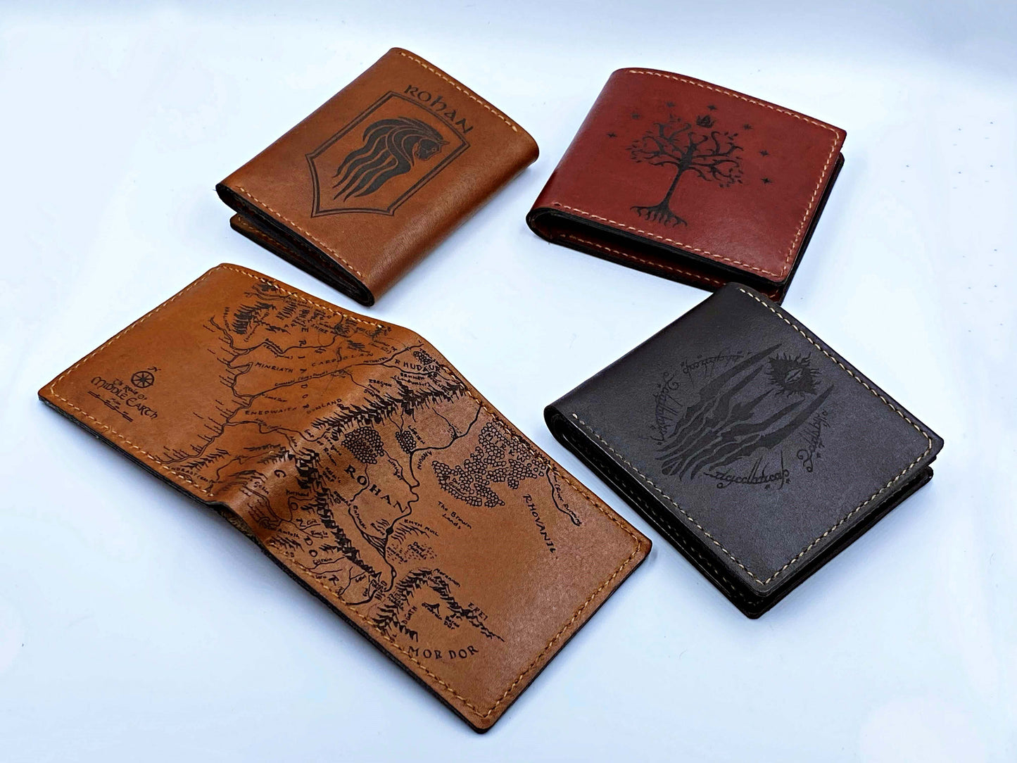 Mayan Corner - The Lord of the Rings middle Earth map men's wallet, men's gift, personalized gift for him, father boyfriend husband anniversary present
