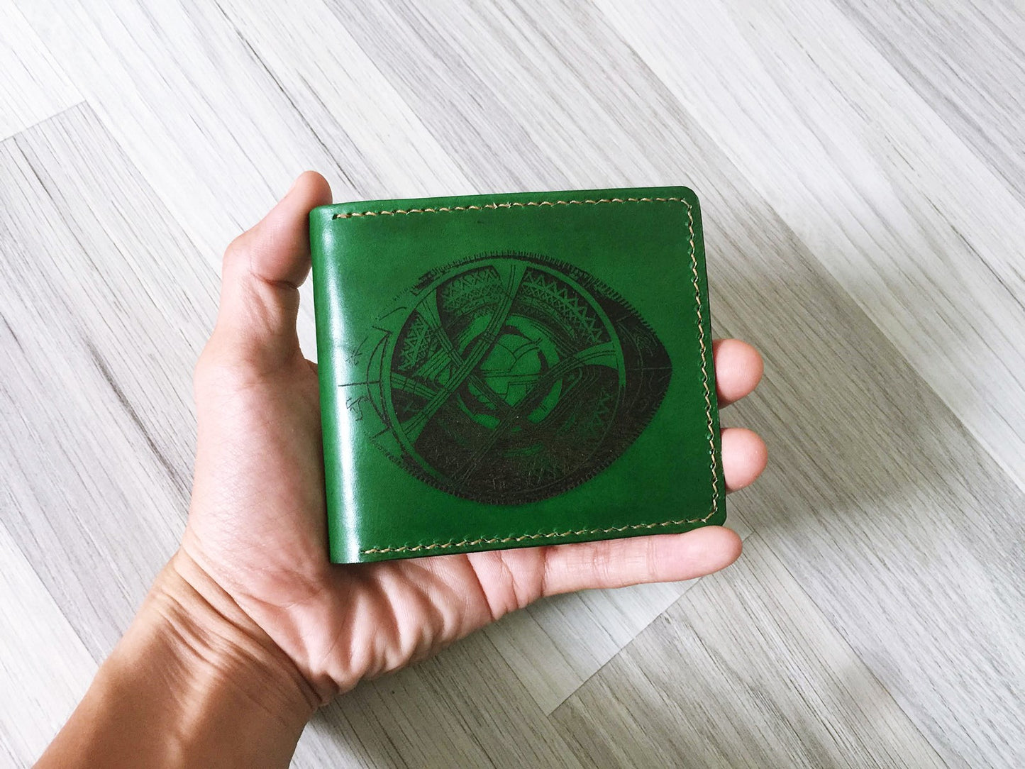 Mayan Corner - Eyes of Agamoto, Doctor Strange men's wallet, Marvel superheroes leather handmade men's gifts