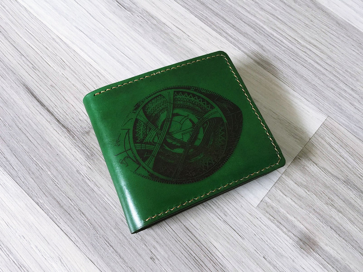 Mayan Corner - Eyes of Agamoto, Doctor Strange men's wallet, Marvel superheroes leather handmade men's gifts