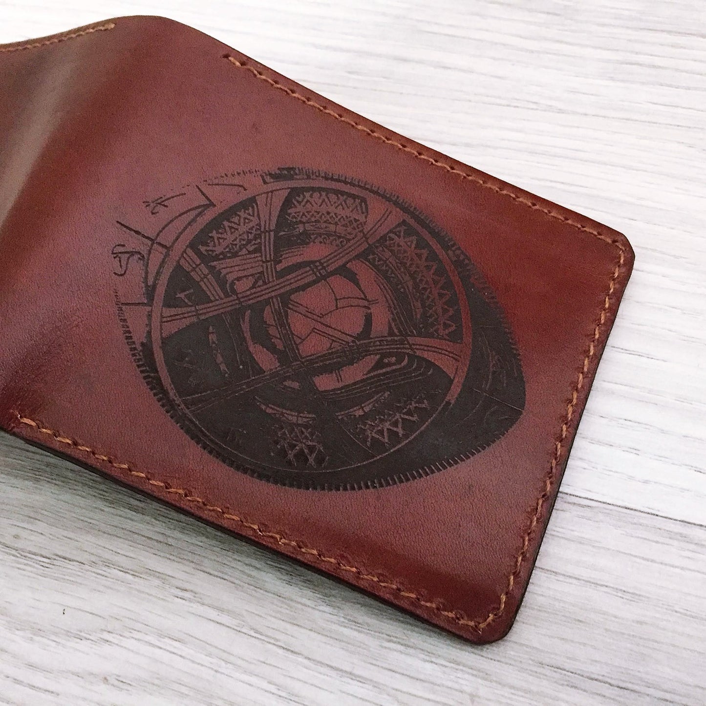 Mayan Corner - Eyes of Agamoto, Doctor Strange men's wallet, Marvel superheroes leather handmade men's gifts