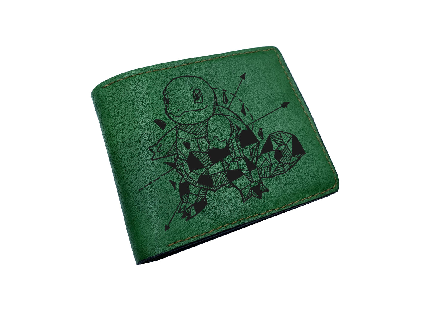 Mayan Corner - Pokemon geometric art leather wallet, customized leather gift for men, pokemon gift ideas - Haunter PK27108