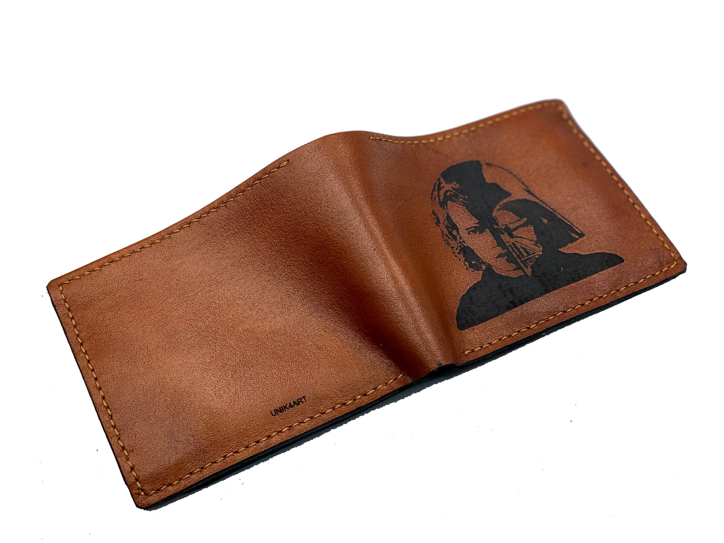 Mayan Corner - Anakin Skywalker Darth Vader Starwars leather handmade men's wallet, custom anniversary gifts for him, Father boyfriend brother special present