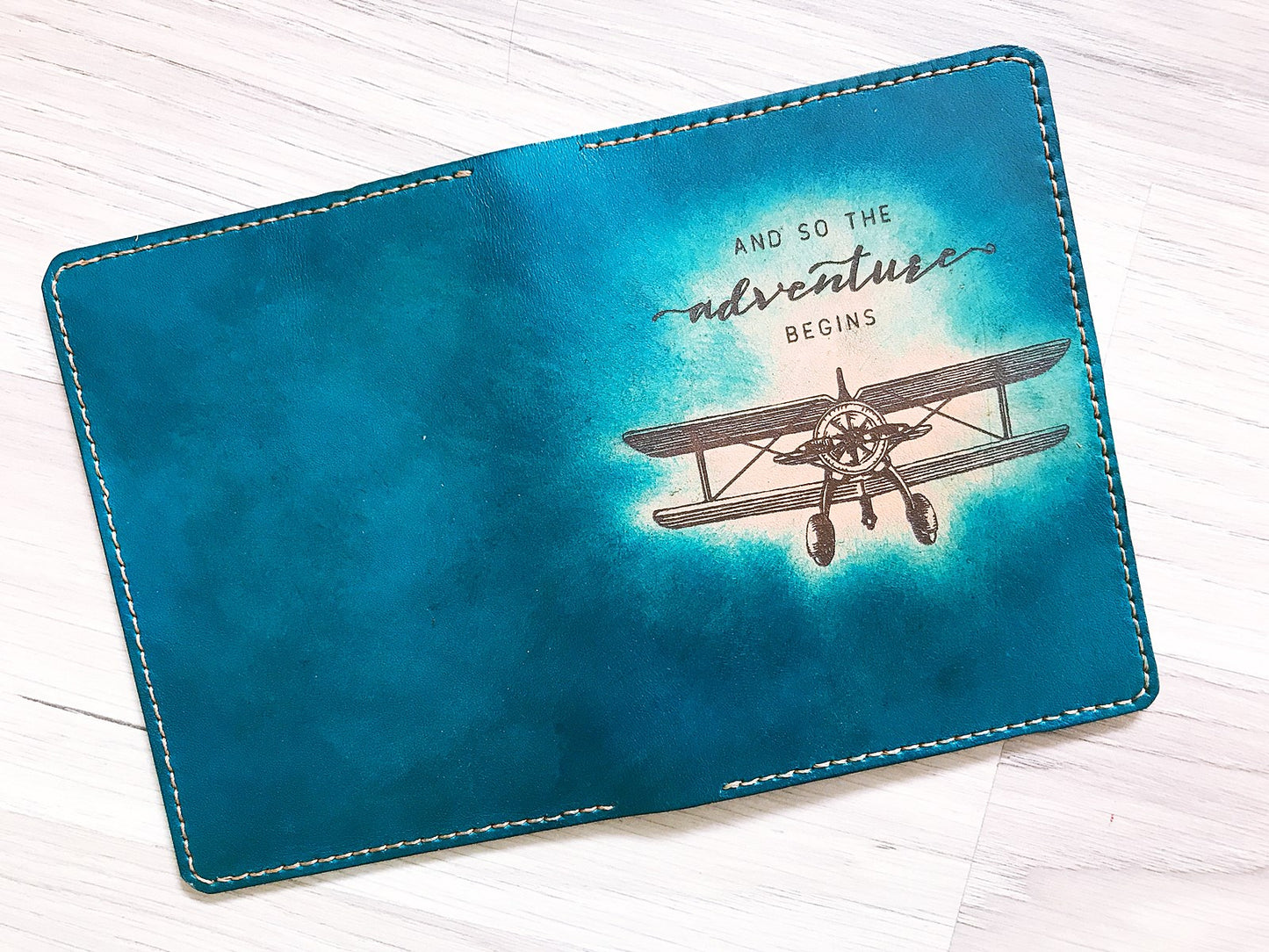 Personalized Adventure Leather Passport Wallet, Passport Cover, Passport Holder, Custom family travel gift, Anniversary gift ideas