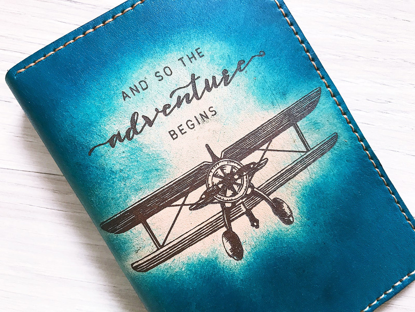 Personalized Adventure Leather Passport Wallet, Passport Cover, Passport Holder, Custom family travel gift, Anniversary gift ideas