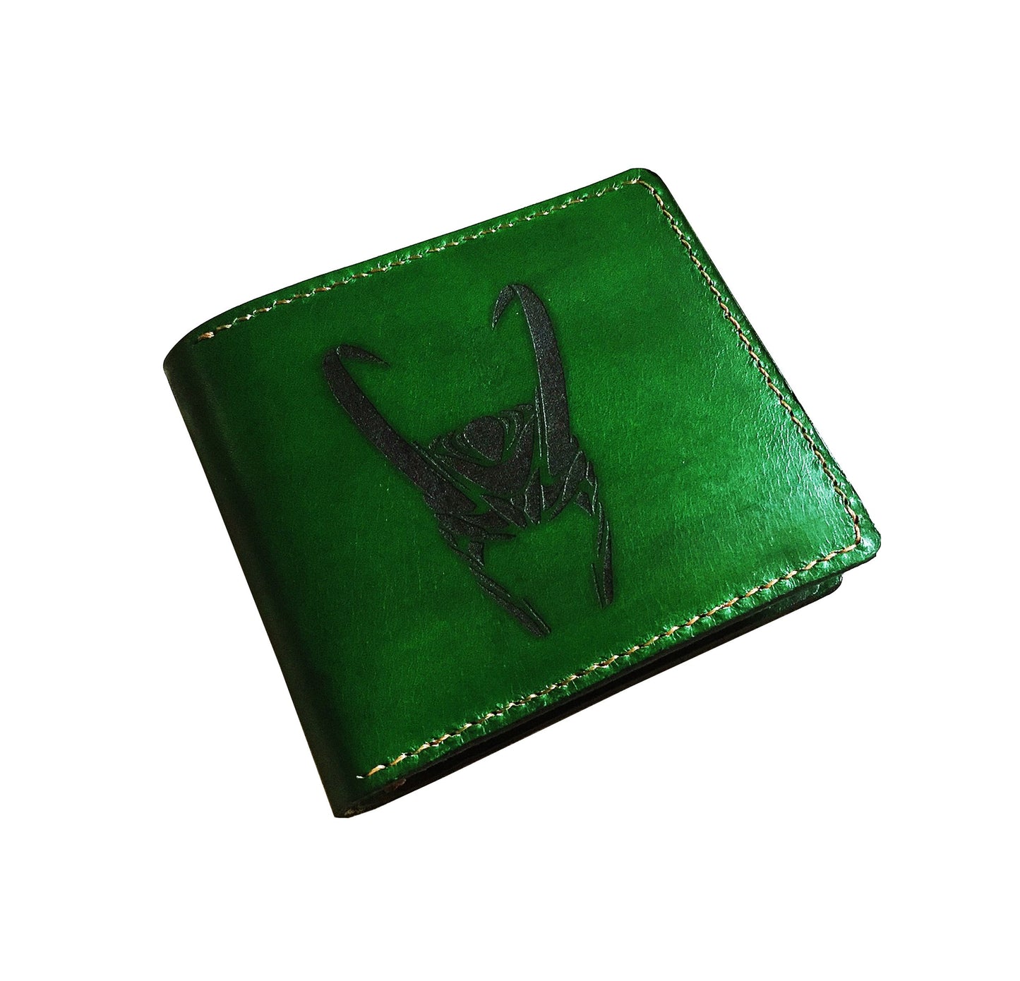 Mayan Corner - Superheroes leather handmade wallet, customized men's wallet, Leather gift ideas for men - Sanctum sanctorum logo