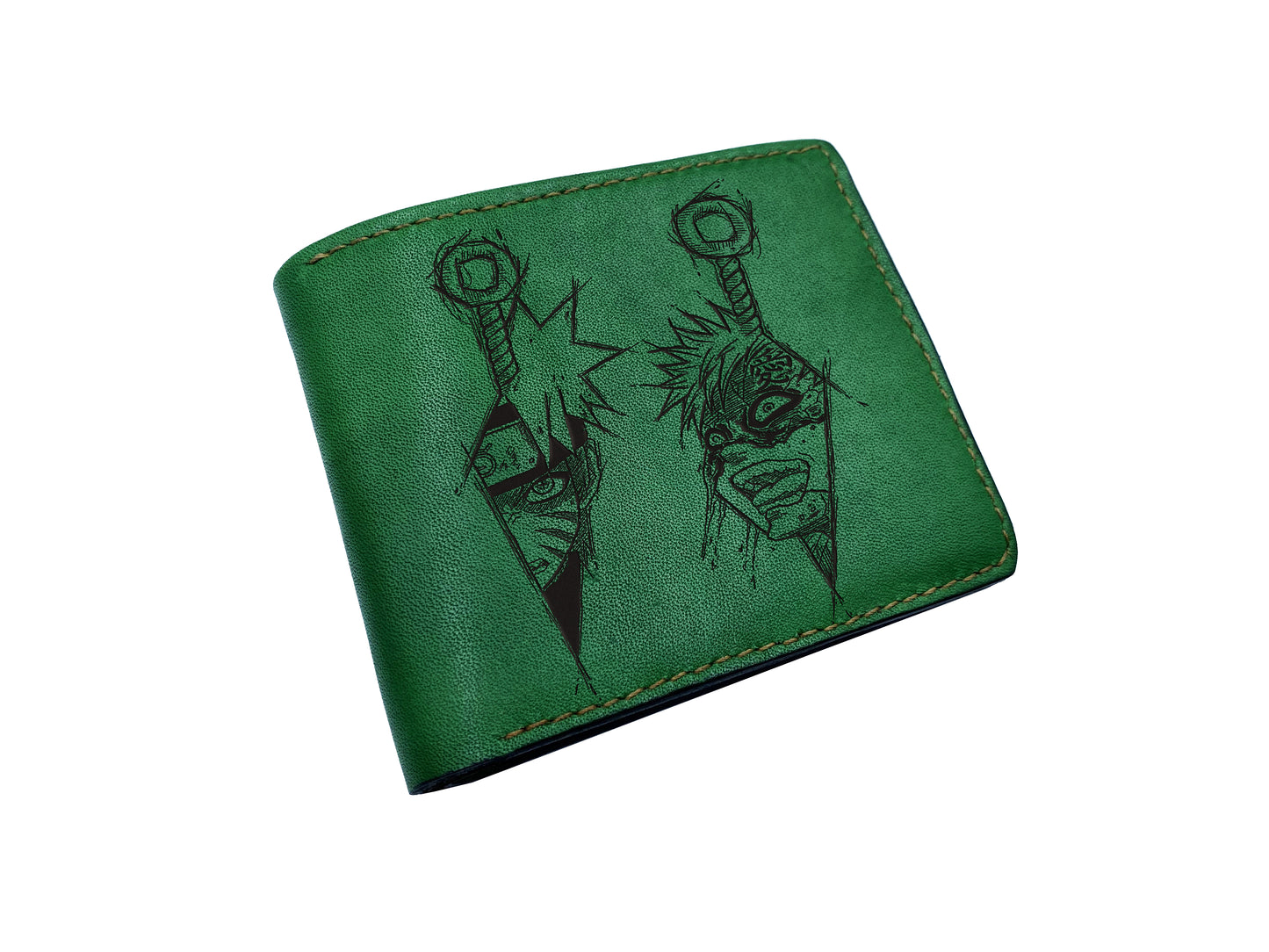 Naruto leather men's wallet, Anime character leather gift ideas, Naruto wallet for him, birthday gift for boyfriend