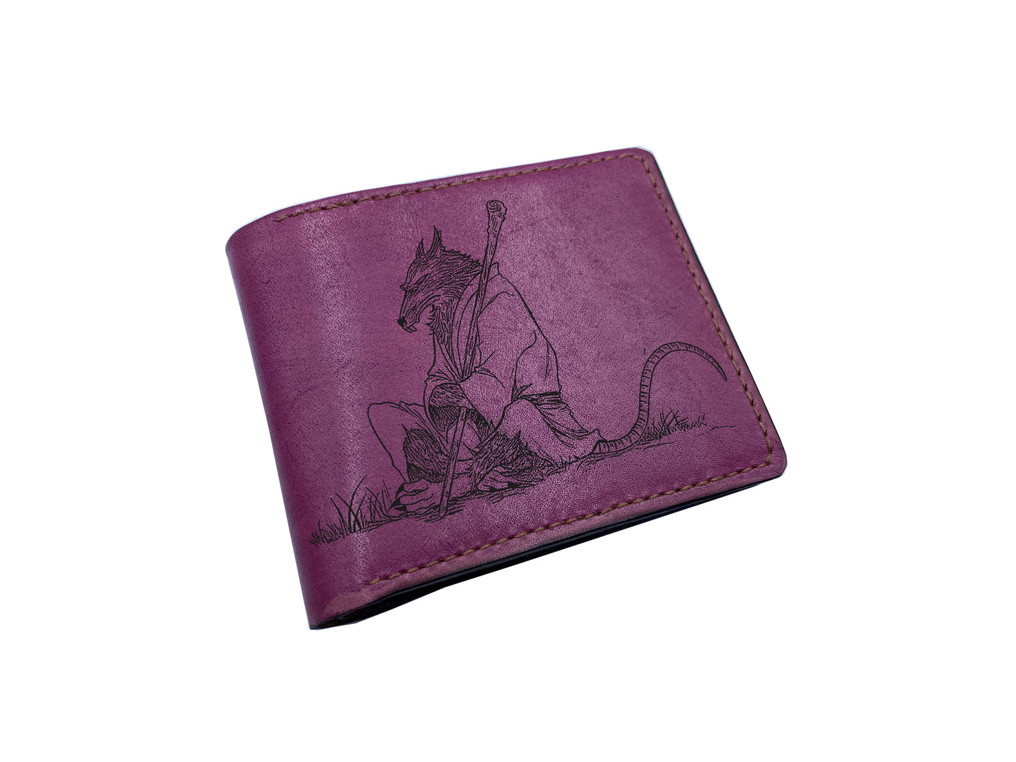 Mayan Corner - Personalized genuine leather handmade wallet, leather gift ideas for him, ninja turtle leather art wallet - 01112215