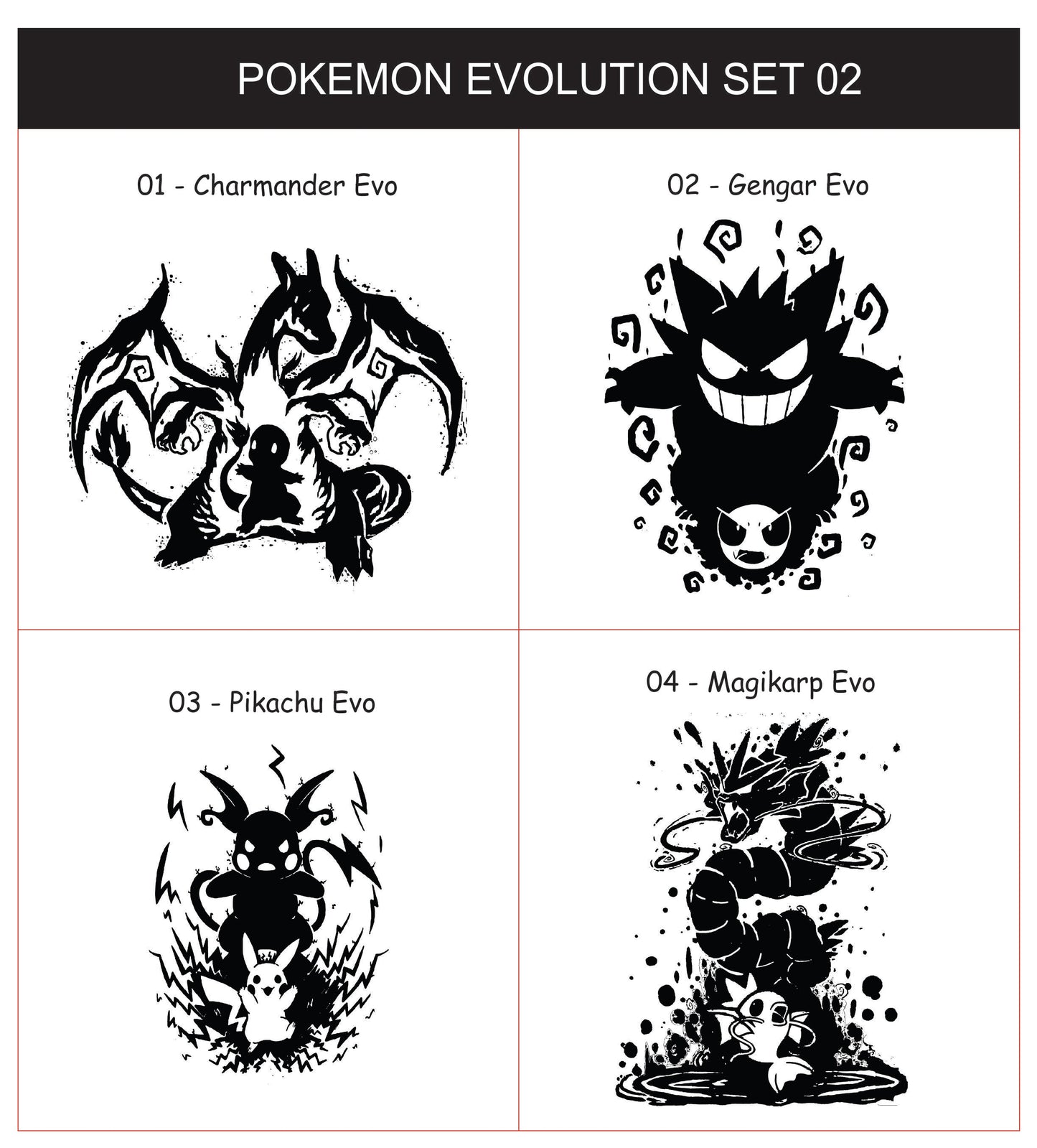 Mayan Corner - Customized pokemon evolution wallet, Mewtwo evolution leather gift, magikarp evolution art present, charizard pokemon engraving gift for men