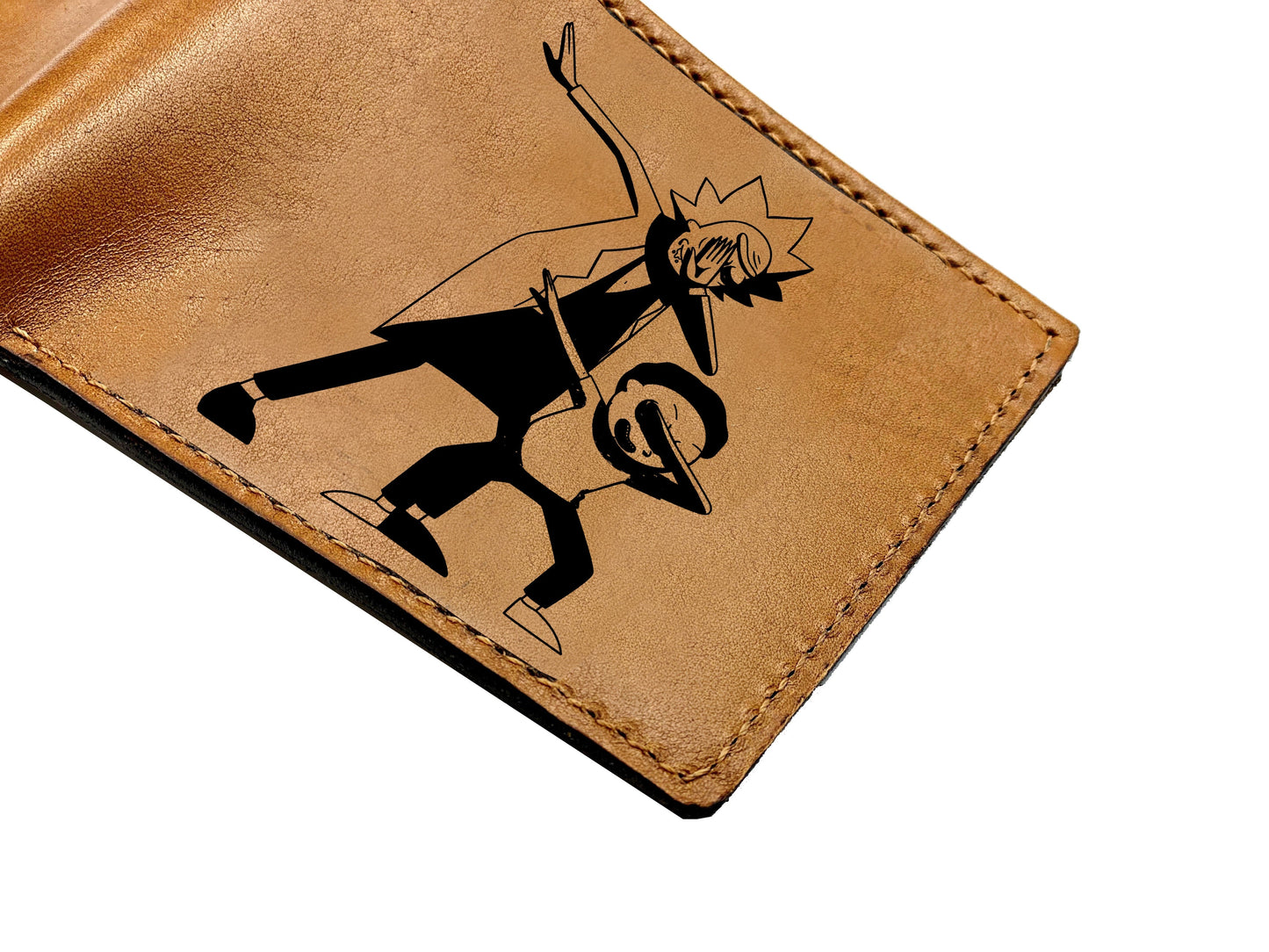 Mayan Corner - Rick and Morty movie series characters leather men's wallet, cartoon art wallet, cool leather gift for him - RM280108