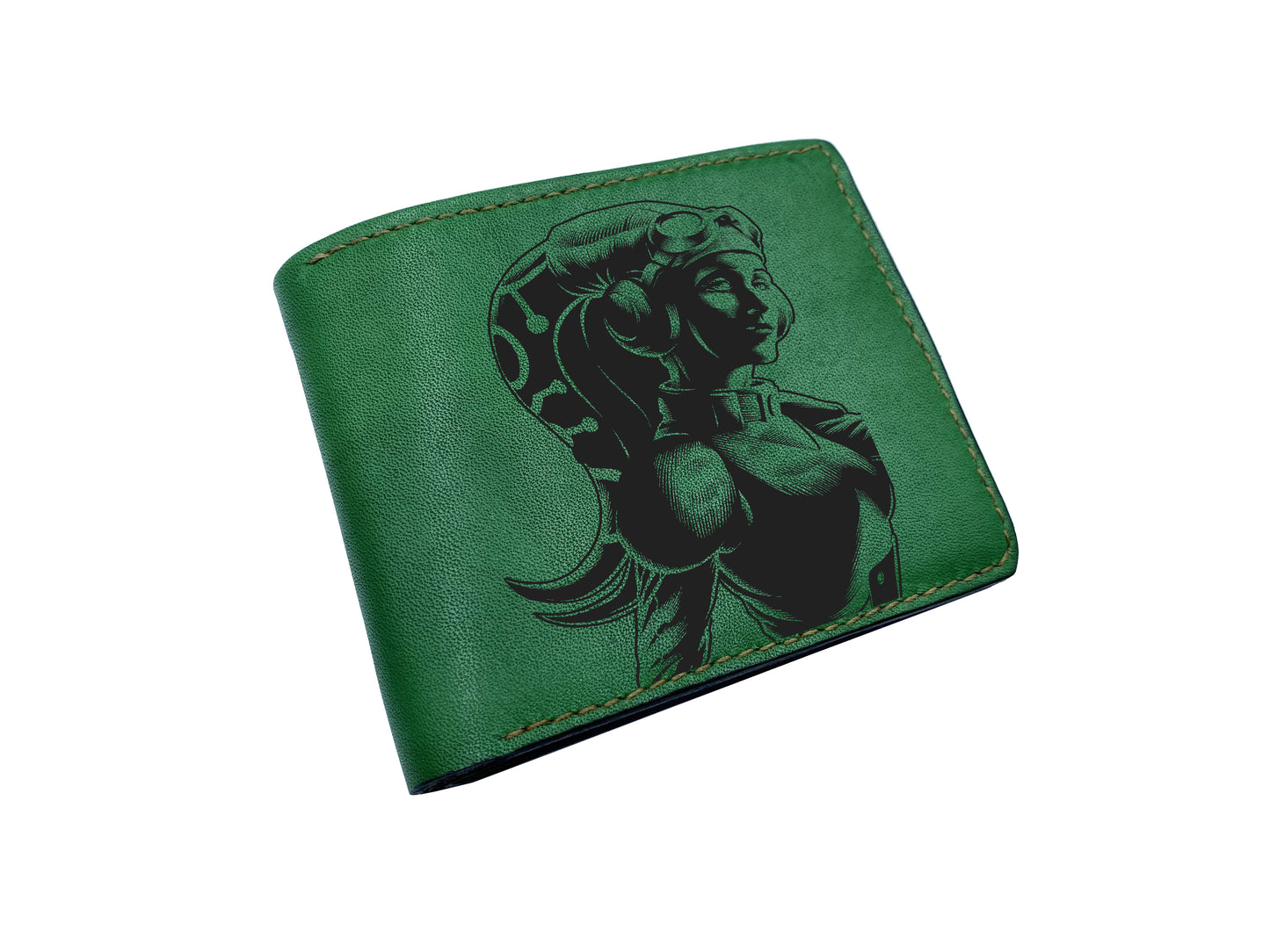 Starwars leather handmade men's wallet, leather gift ideas for men, christmas present for dad, starwars fan art gifts