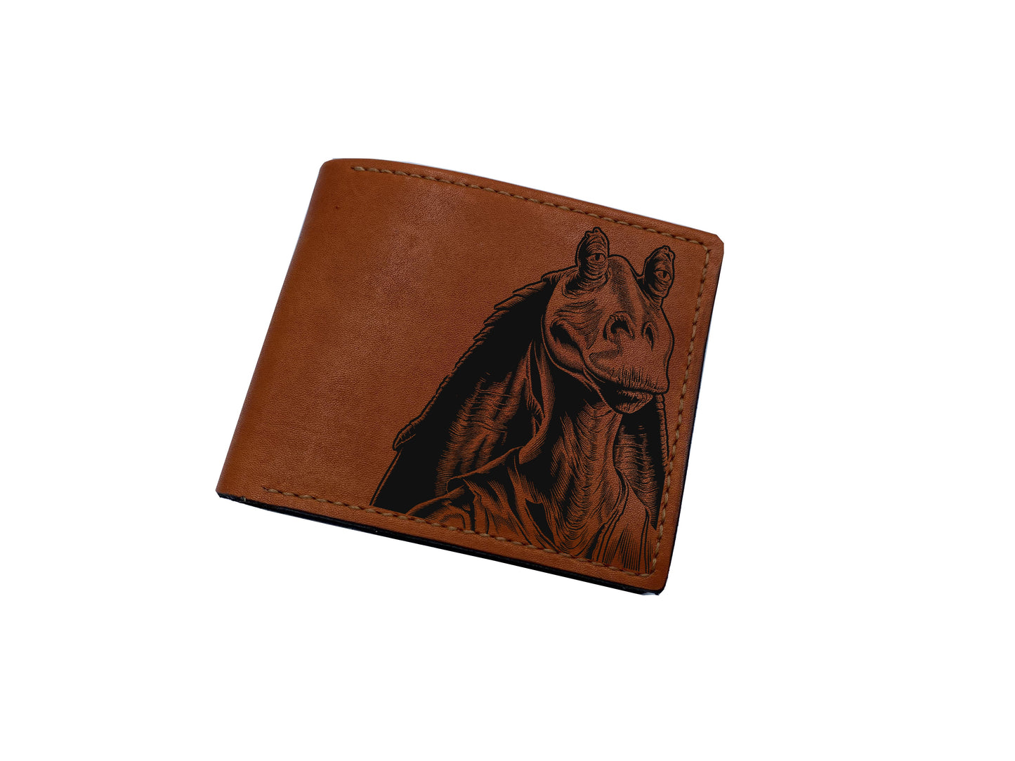 Starwars characters leather handmade wallet, cool wallet for dad, customized leather gifts for boyfriend,