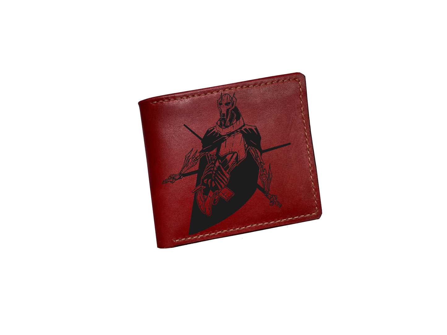 Genuine handmade leather wallet, premium leather gift ideas for men, Starwars characters art drawing, valentine gift ideas for boyfriend
