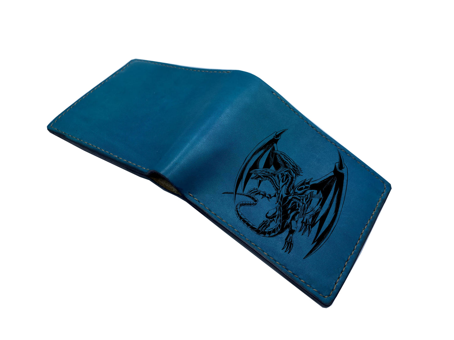 Mayan Corner - Customized leather handmade wallet for men, dragon men's wallet, gift for dad, husband, brother - Charizard mega x pokemon - 3110222