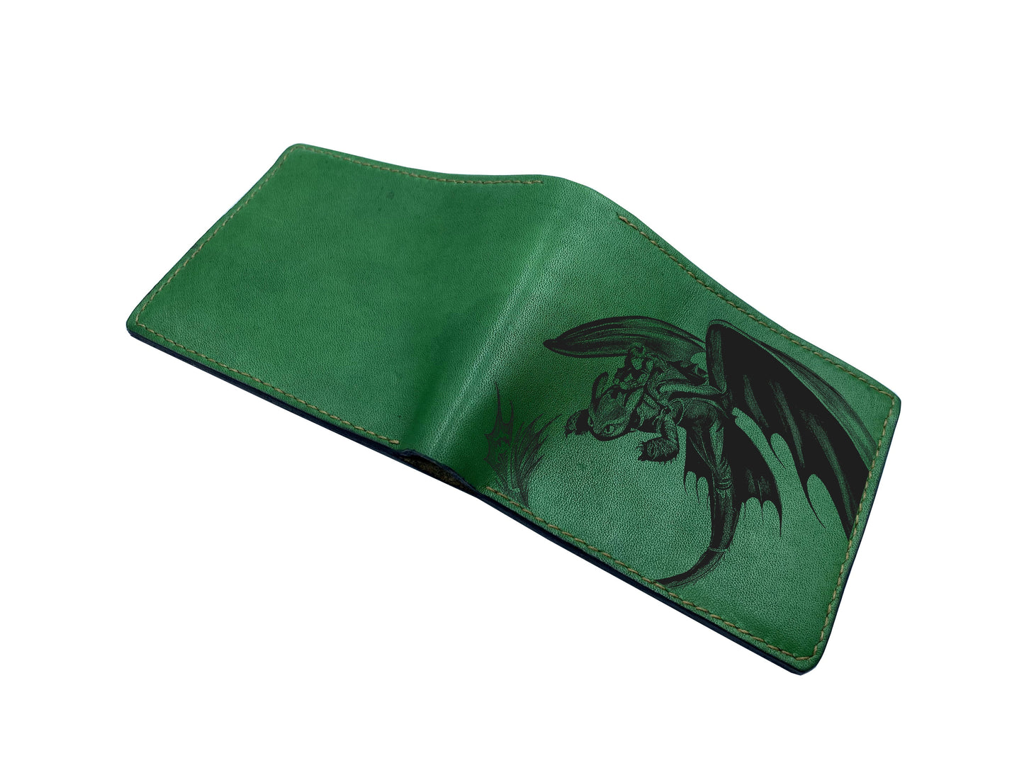 Mayan Corner - Customized leather handmade wallet for men, dragon men's wallet, gift for dad, husband, brother - Toothless and Hiccup How to train your dragon movie - 3110227