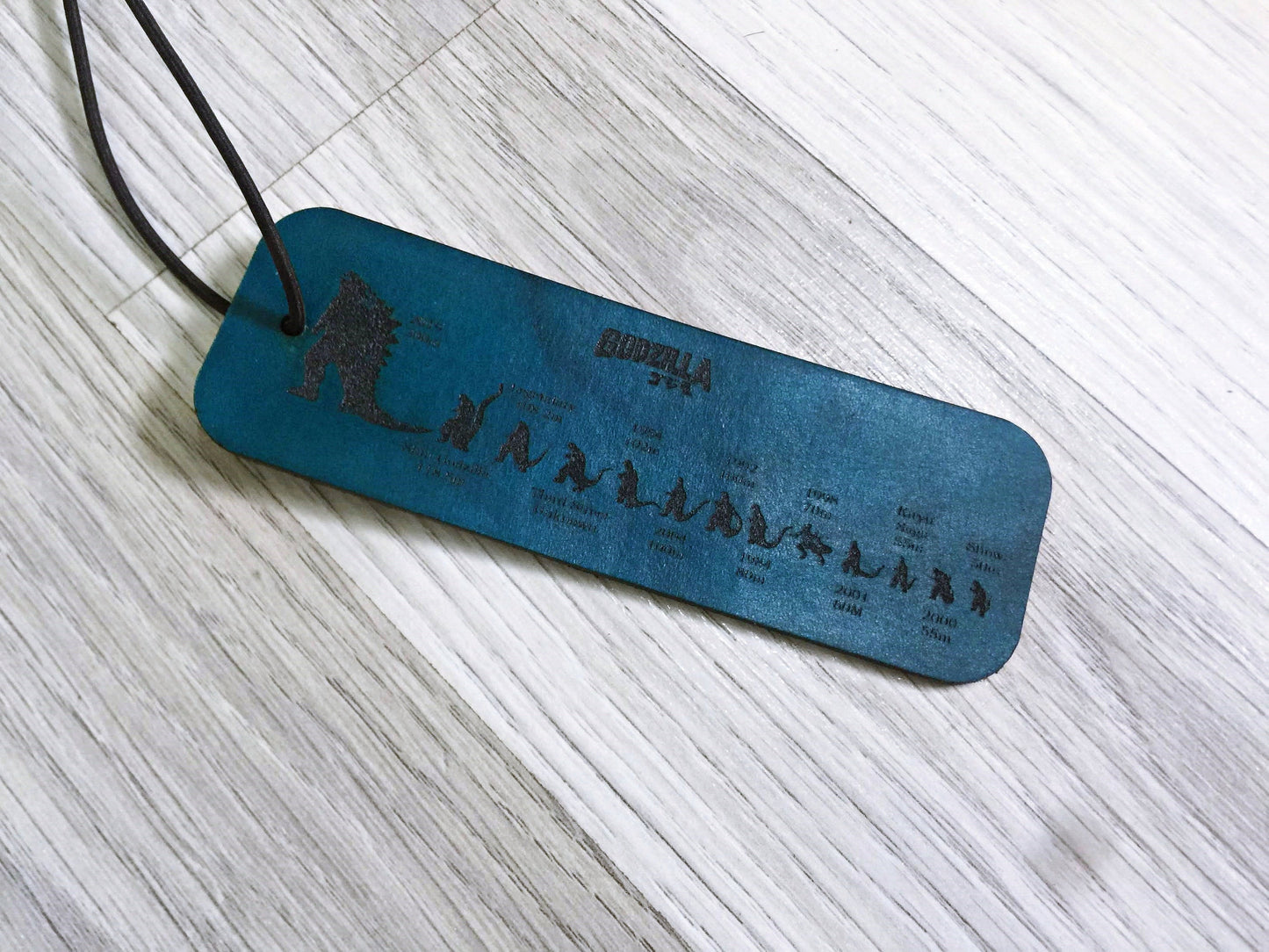 Godzilla King of the Monsters evolution leather Book Mark, custom book mark, gift for reader, book lover, anniversary present for him her