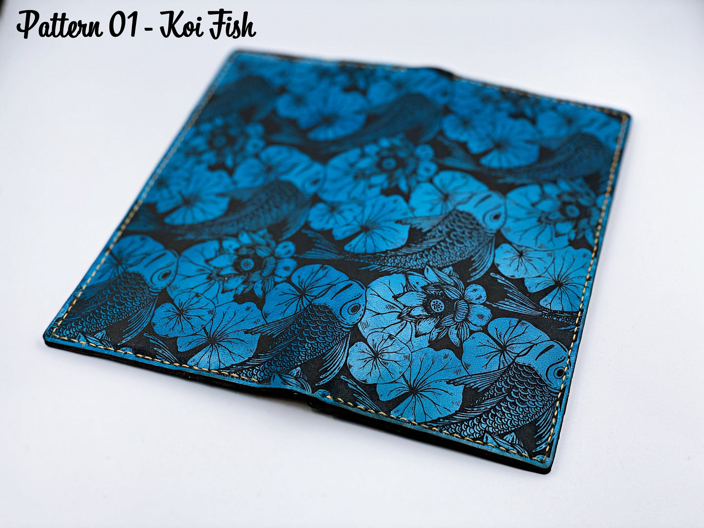Personalized leather handmade long bifold seamless Pattern wallet for women, gift for her, mother day gift girl friend, xmas gifts idea 2020