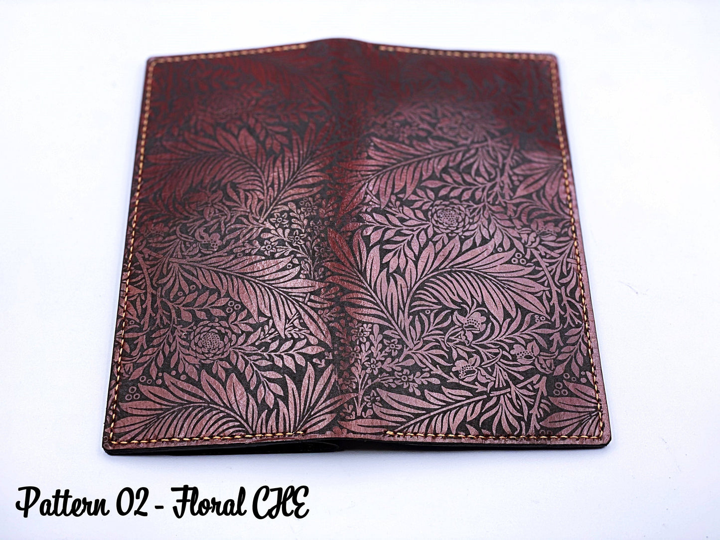 Personalized leather handmade long bifold seamless Pattern wallet for women, gift for her, mother day gift girl friend, xmas gifts idea 2020
