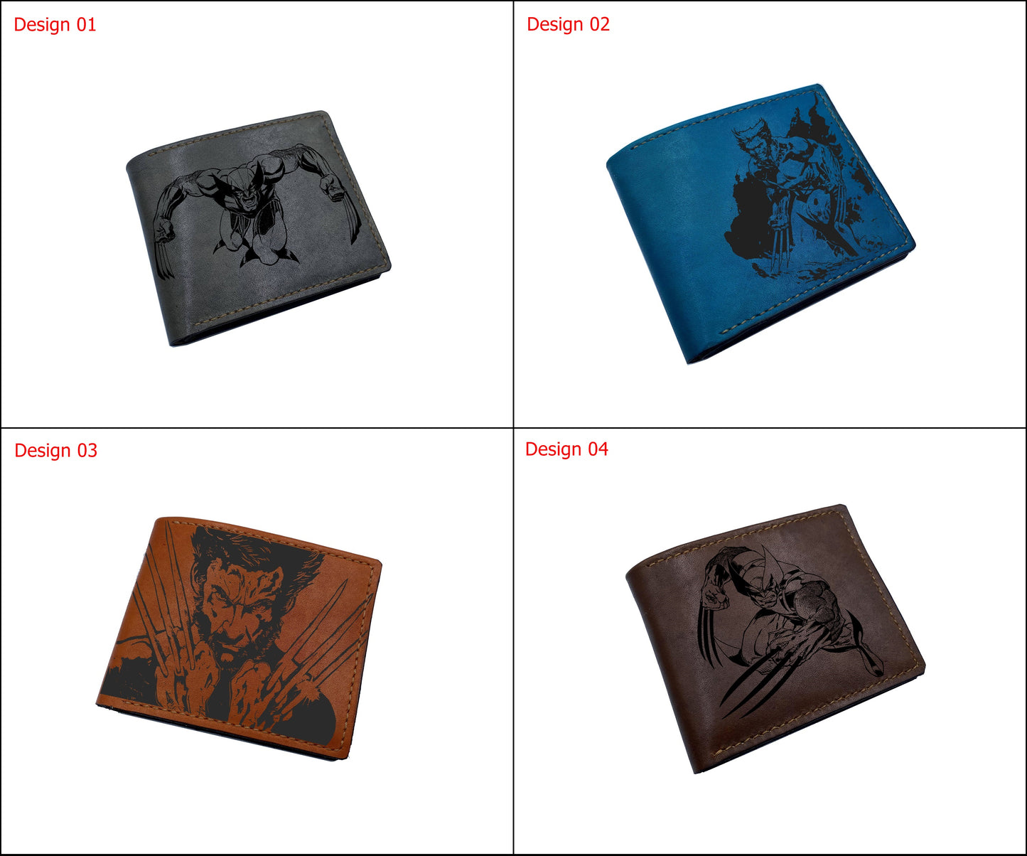 Mayan Corner - Wolverine Logan superheroes leather handmade wallet, superheroes marvel wallet for men - 2710221