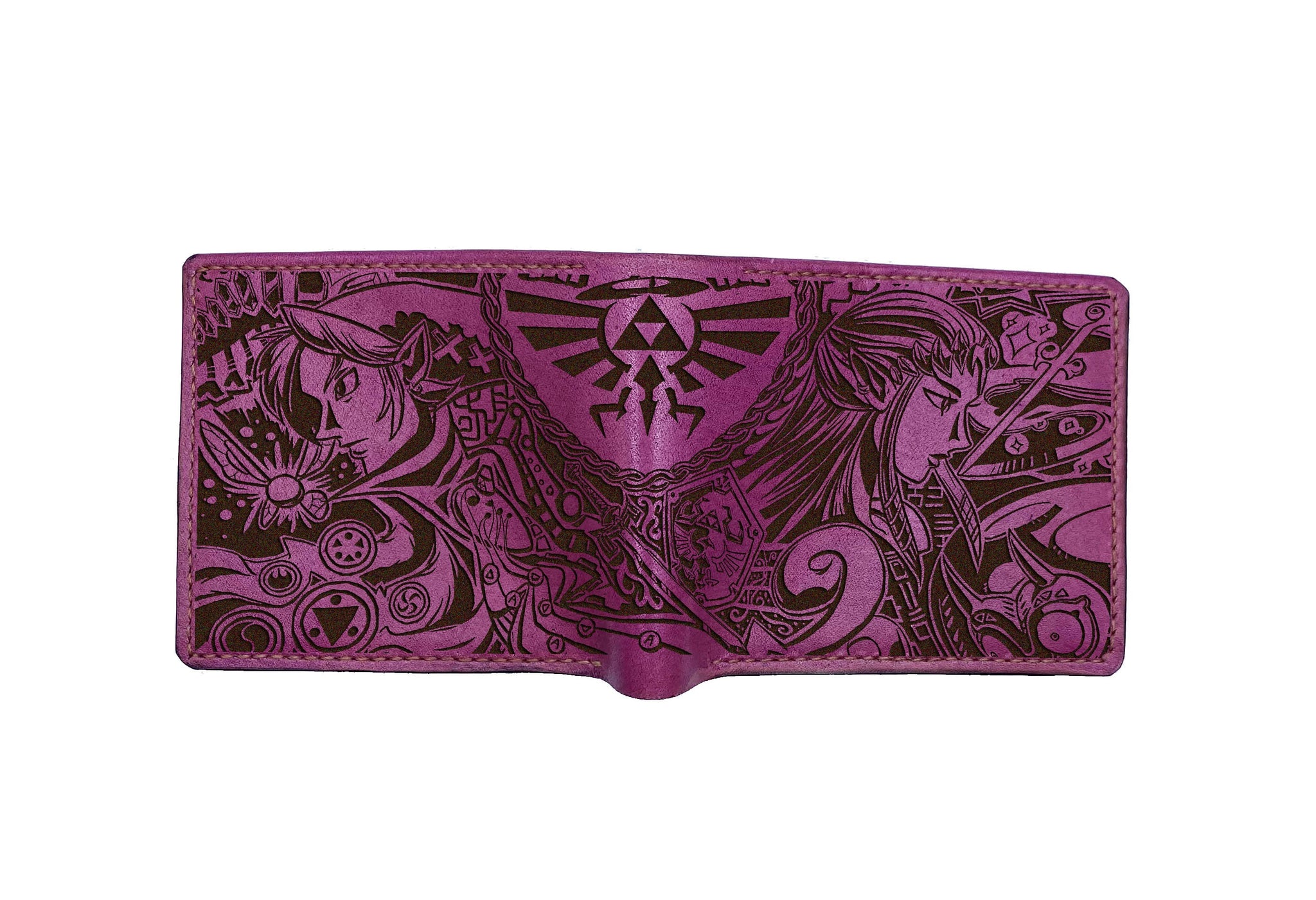 Legend of Zelda leather men's wallet, custom engraving wallet – Mayan ...
