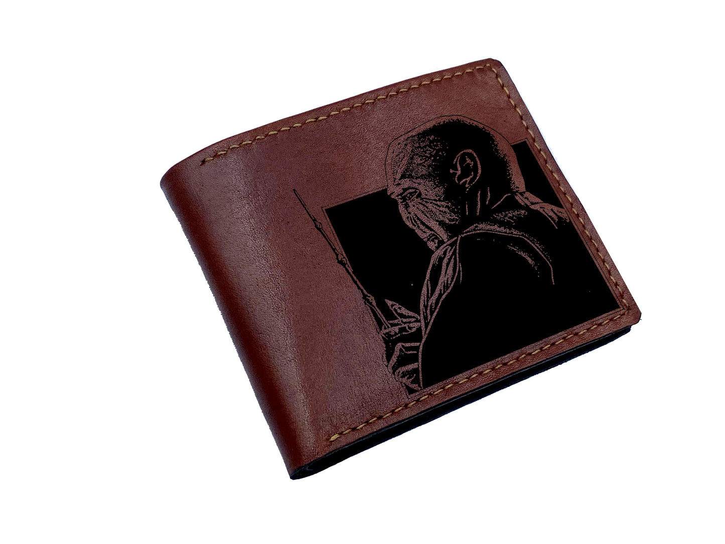 Mayan Corner - Personalized Harry Porter leather wallet, birthday gift ideas for him, Voldemort leather art wallet