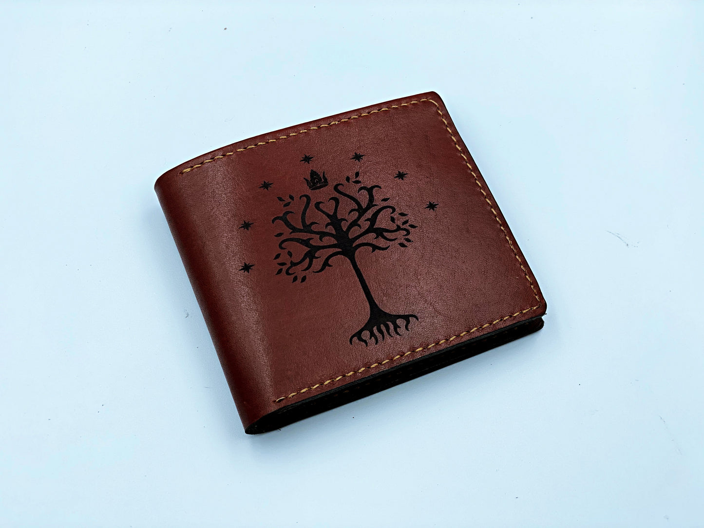 Mayan Corner - White Tree of Gondor - The Lord of the Rings men's wallet, personalized men's gifts, gift for him