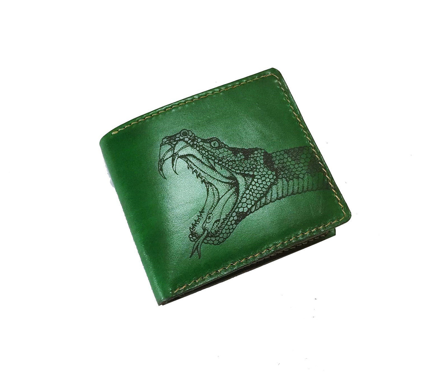 Mayan Corner - Cobra Snake animal leather handmade men's wallet, custom gifts for him, father's day gifts, anniversary gift for men