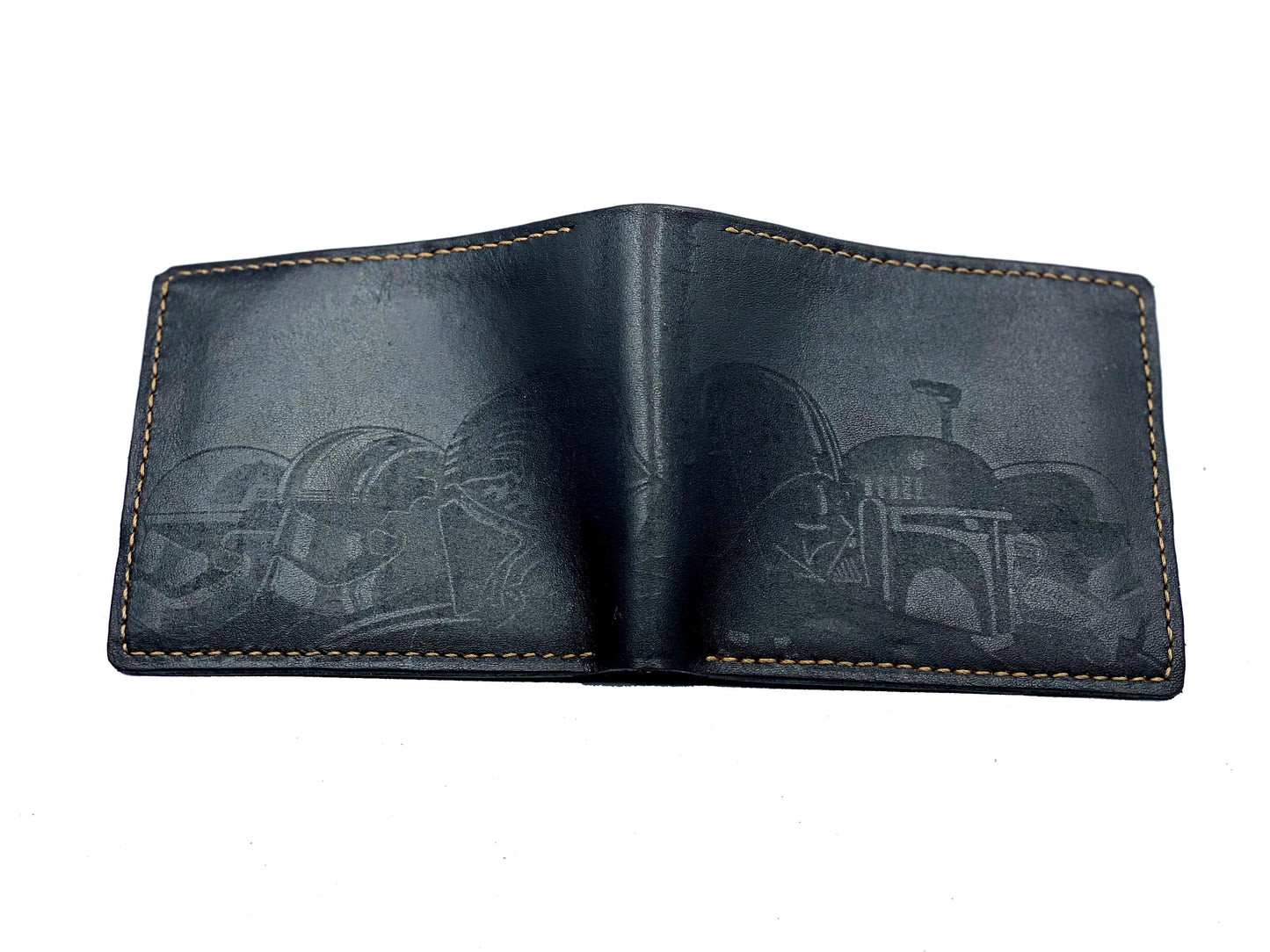 Mayan Corner - Starwars villains dark side personalized leather handmade men's wallet, custom anniversary gifts for him, Father boyfriend brother special present