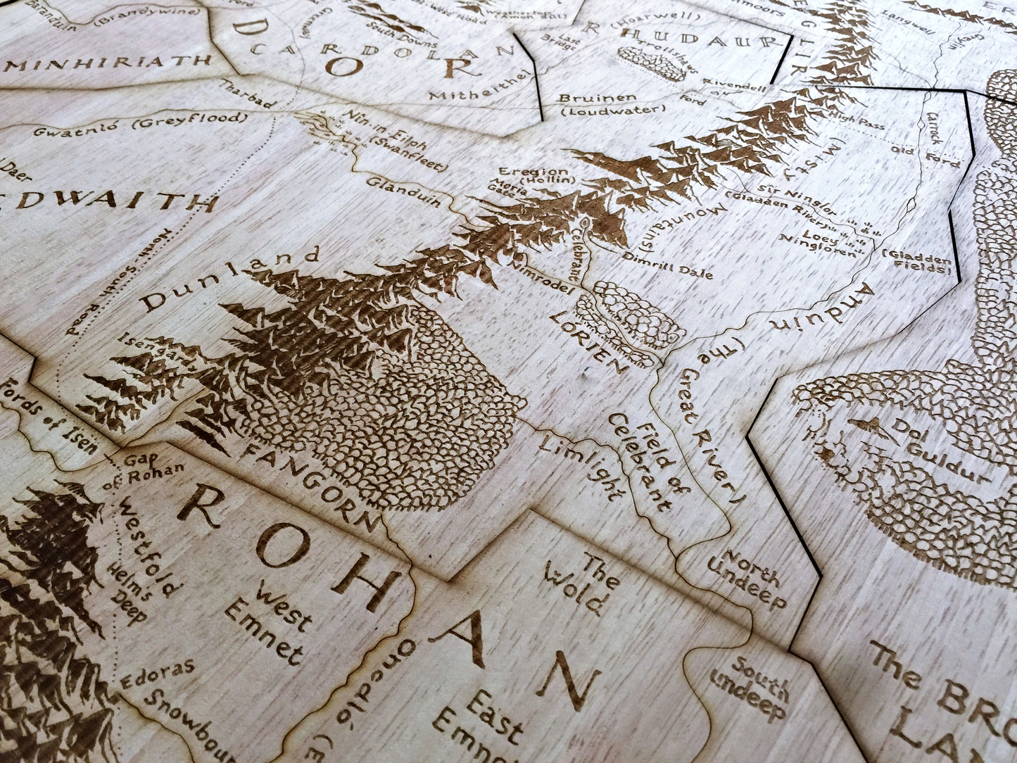 Wooden map wall decor - The lord of the rings map, middle Earth wooden map wall decoration, customized wooden map, housewarming gift ideas