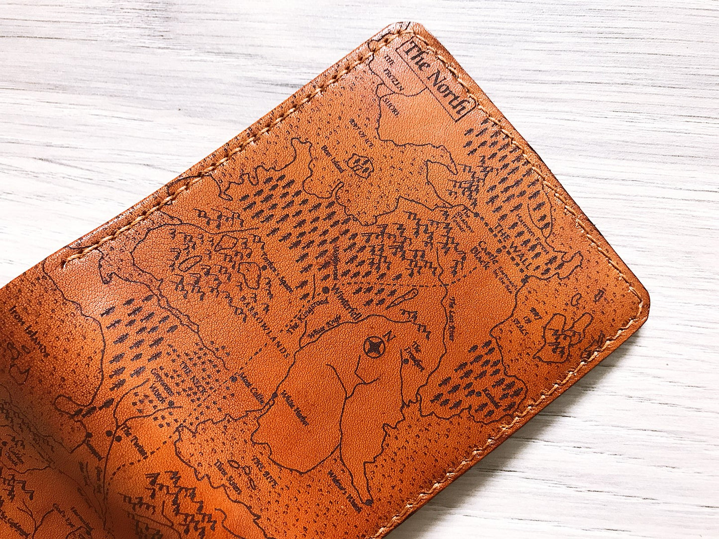 Mayan Corner - Game of Thrones Westeros Essos map men's wallet, men's gift, personalized gift for him, father boyfriend husband anniversary present