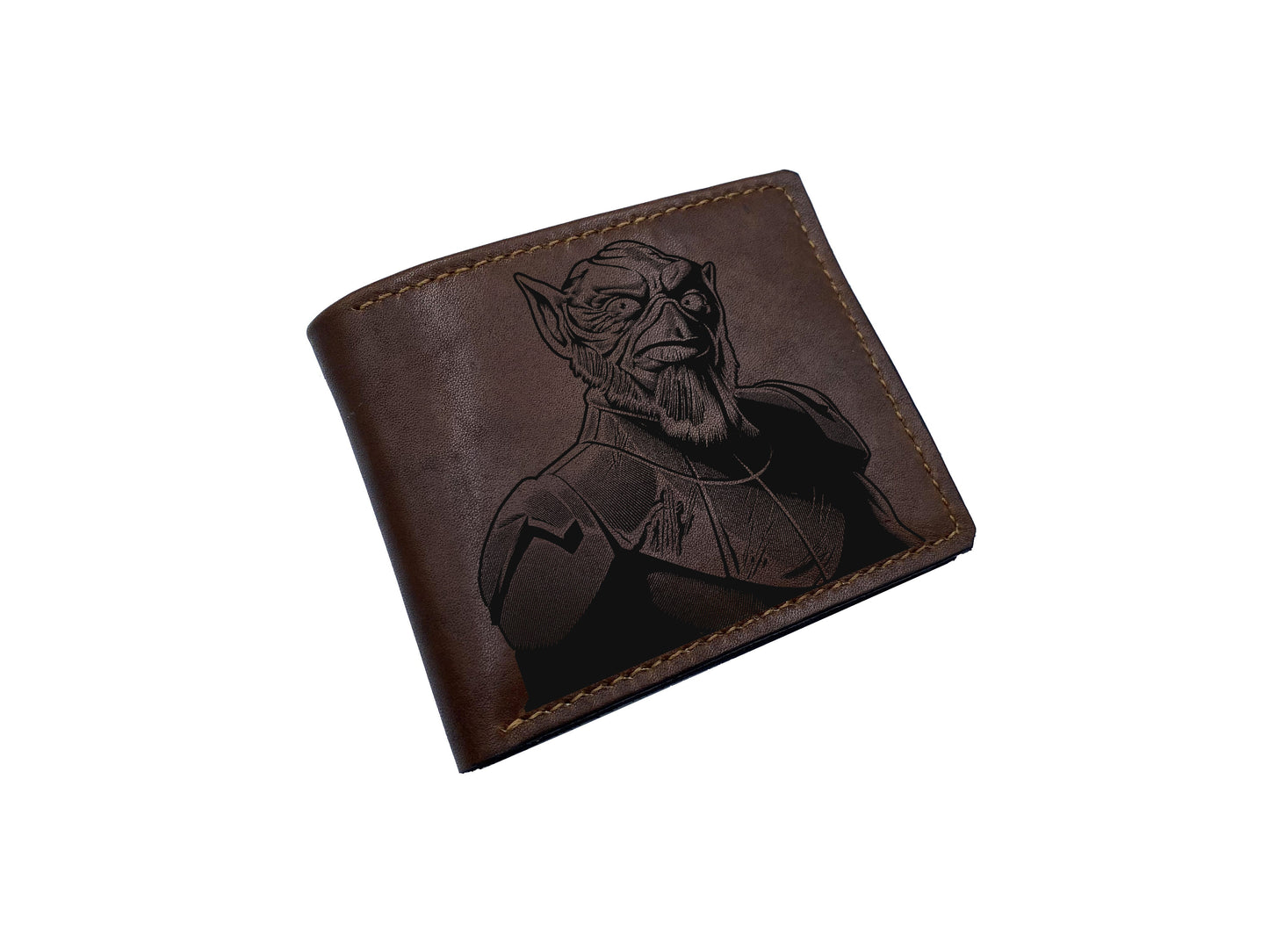 Starwars characters engraving leather wallet, graduation gift for borther, cool wedding gift ideas for friend, wallet for him