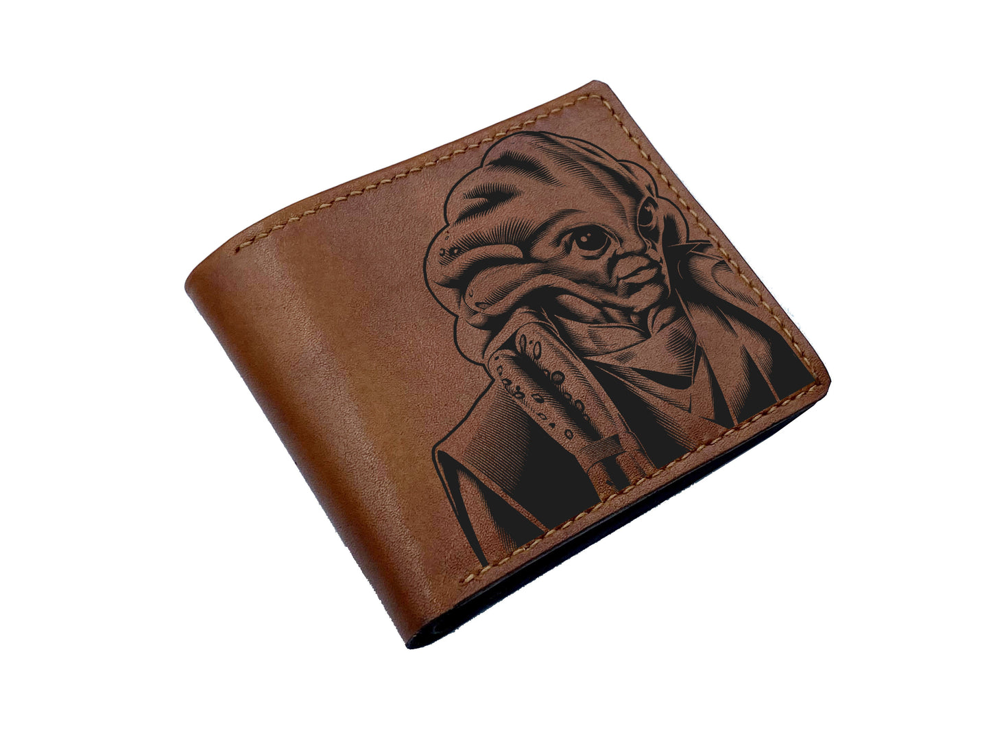 Darth Maul Sith Lord Starwars leather wallet, customized wallet for him, birthday leather anniversary present for men