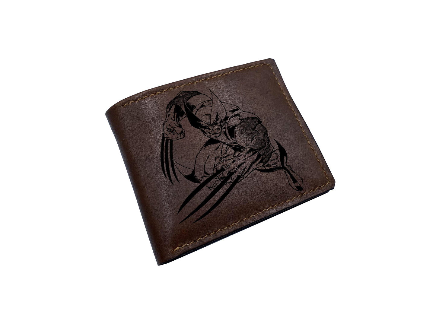 Mayan Corner - Wolverine Marvel Xmen Logan superheroes leather handmade wallet, superheroes marvel wallet for men - 2710223