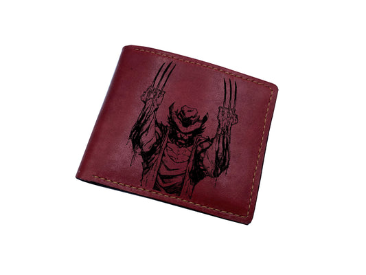 Mayan Corner - Wolverine Xmen superheroes leather handmade wallet, Personalized leather wallet for men - 2710226