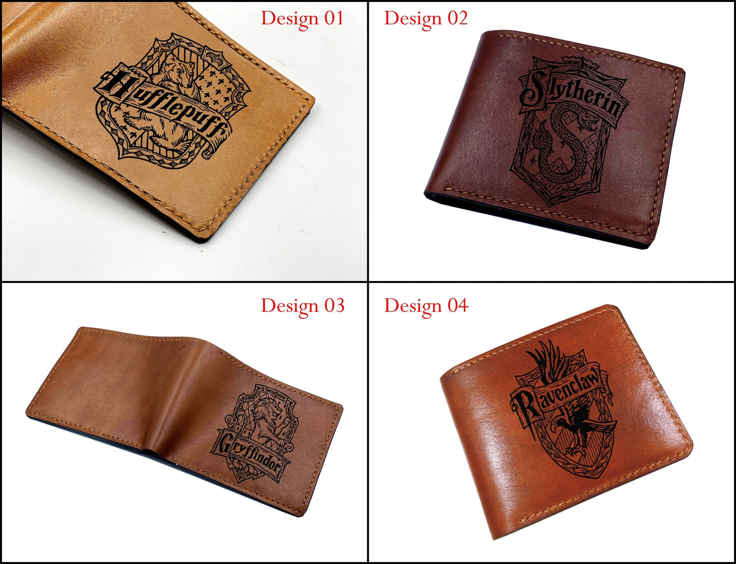 Mayan Corner - Harry Porter leather men wallet, birthday gift idea for friends, The Deathly Hallows symbol leather wallet